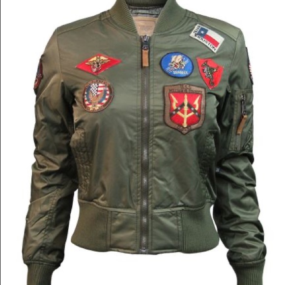 Top Gun Women MA-1 W/ Patches - Picture 3 of 8